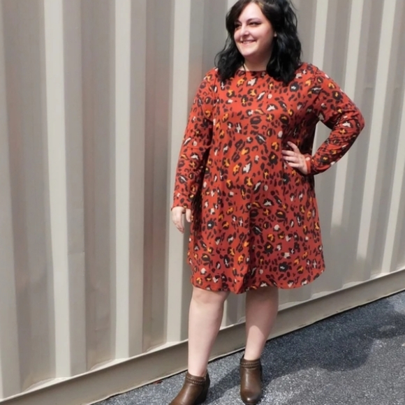 Rustic Leopard Print Dress - Picture 2 of 2